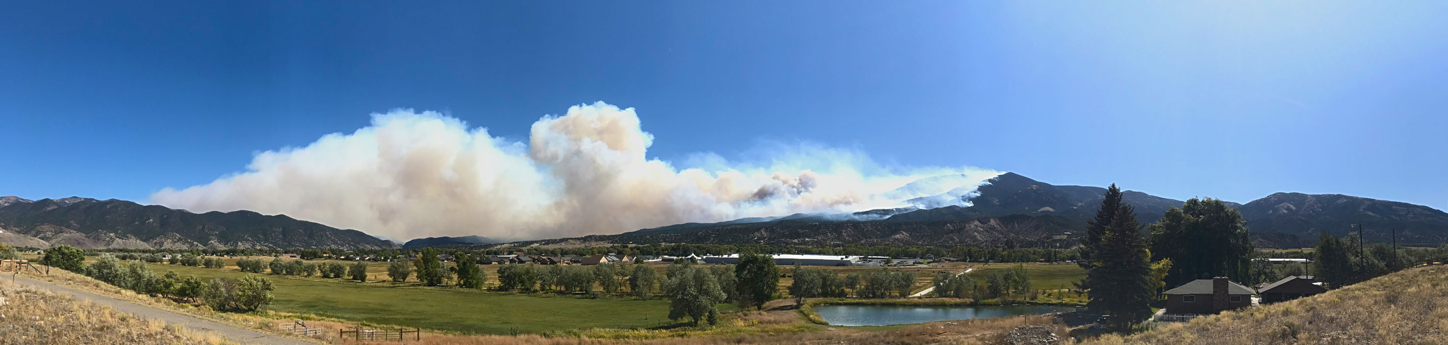 Decker Fire as seen from CR120